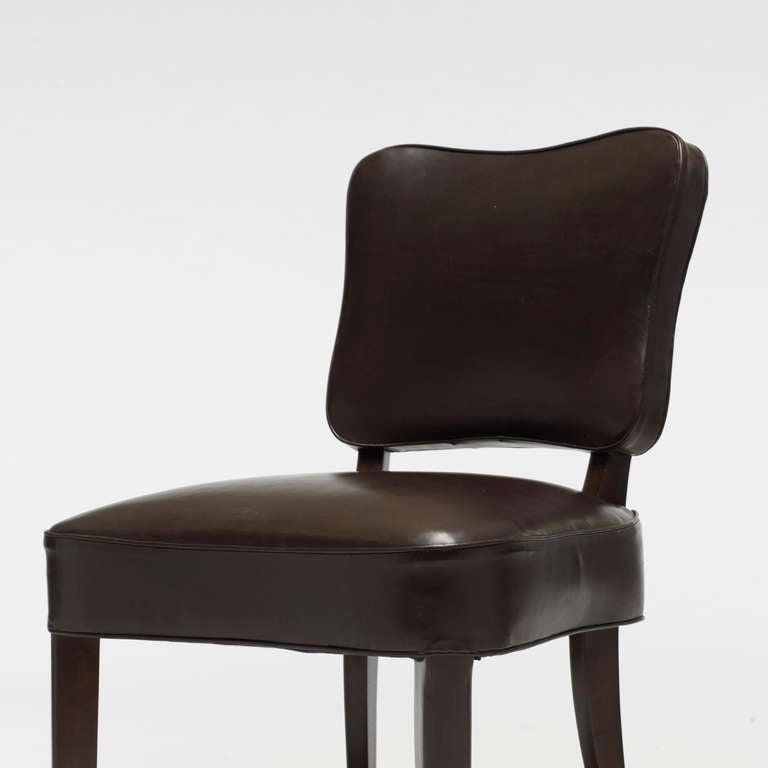 20th Century Trefle Chairs, Pair By Jean Royère