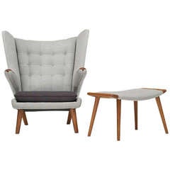 Papa Bear Chair And Ottoman By Hans Wegner