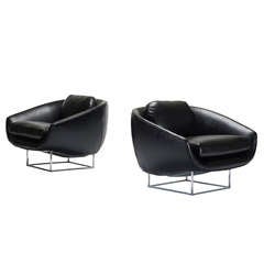 Lounge Chairs Pair By Milo Baughman