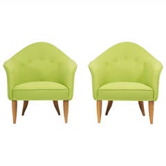 Pair of Little Adam Lounge Chairs by Kerstin Horlin-Holmquist