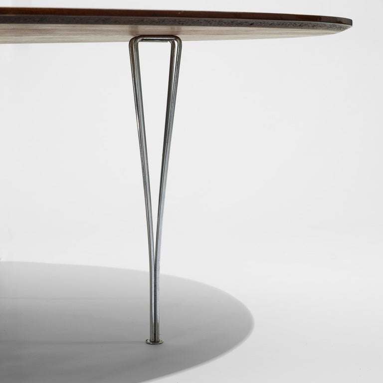 Super Ellipse Table By Arne Jacobsen, Piet Hein And Bruno Mathsson In Good Condition In Chicago, IL