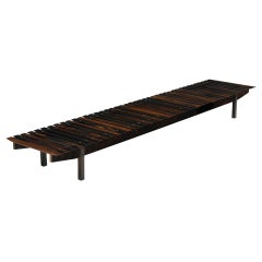 Mucki Long bench by Sergio Rodrigues