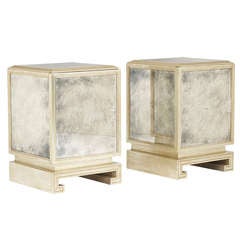 nightstands, pair by E.A. Taylor