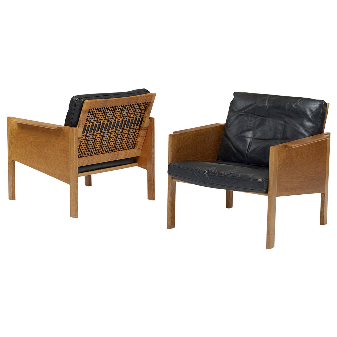 Pair of Lounge Chairs by Kai Kristiansen for Christian Jensen Møbelsnedkeri For Sale