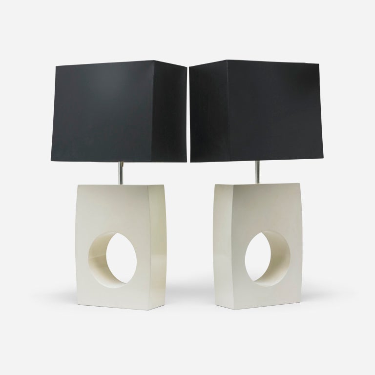American Modern lamps, pair