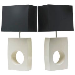 Modern lamps, pair