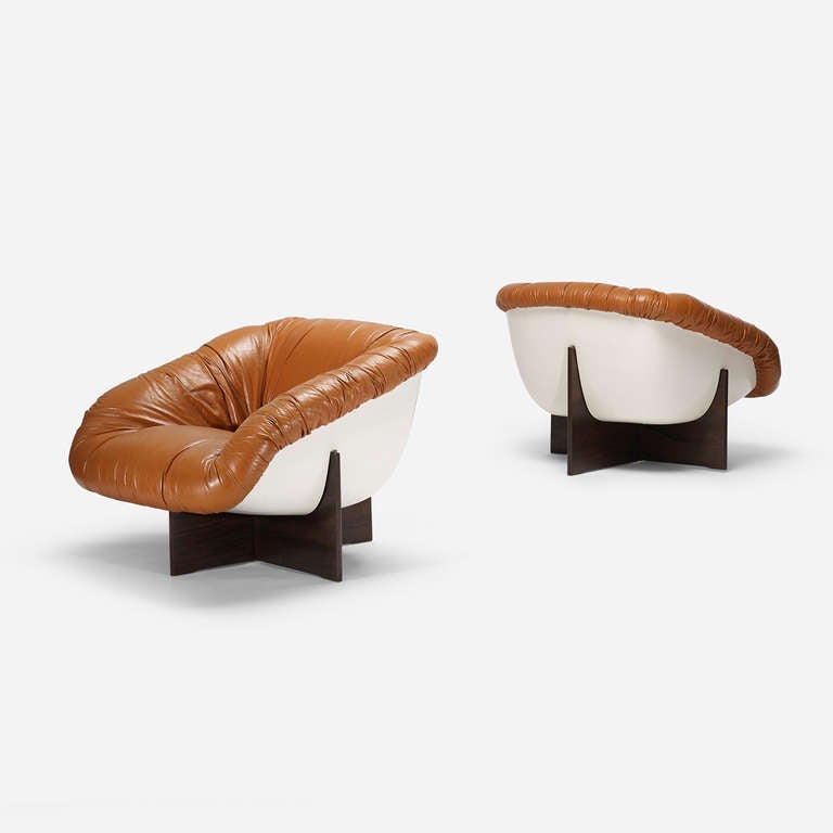 lounge chairs, pair by Percival Lafer