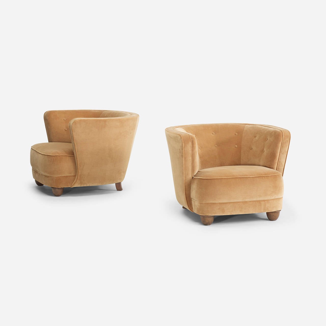 Pair of Danish Cabinetmaker Lounge Chairs In Excellent Condition For Sale In Chicago, IL
