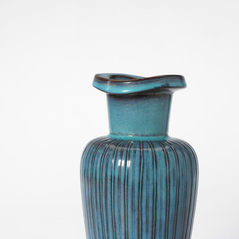 Earthenware Farsta Vase by Wilhelm Kage