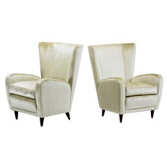 pair of lounge chairs from the Hotel Bristol, Merano by Paolo Buffa