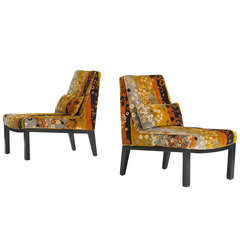 Lounge Chairs Model 5000A, Pair By Edward Wormley for Dunbar