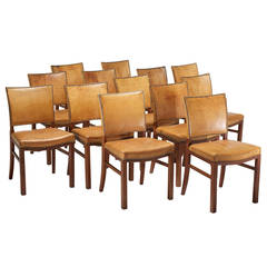 Set of 12 Dining Chairs by Danish Cabinetmakers