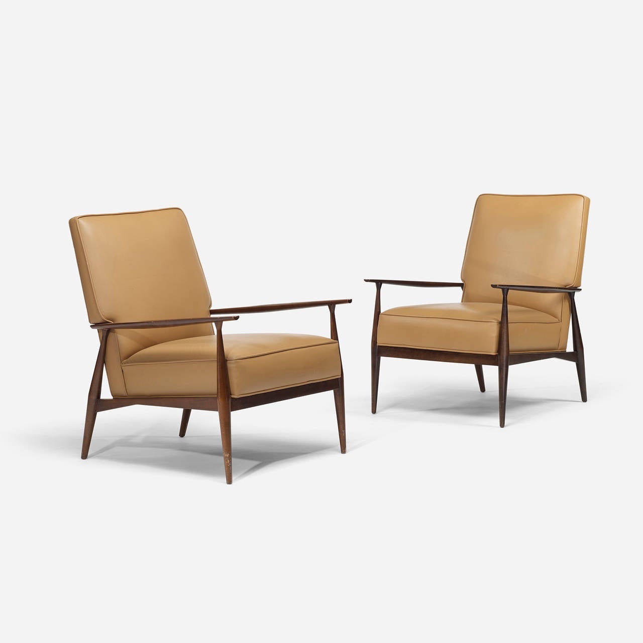 Pair of lounge chairs by Paul McCobb for Directional.