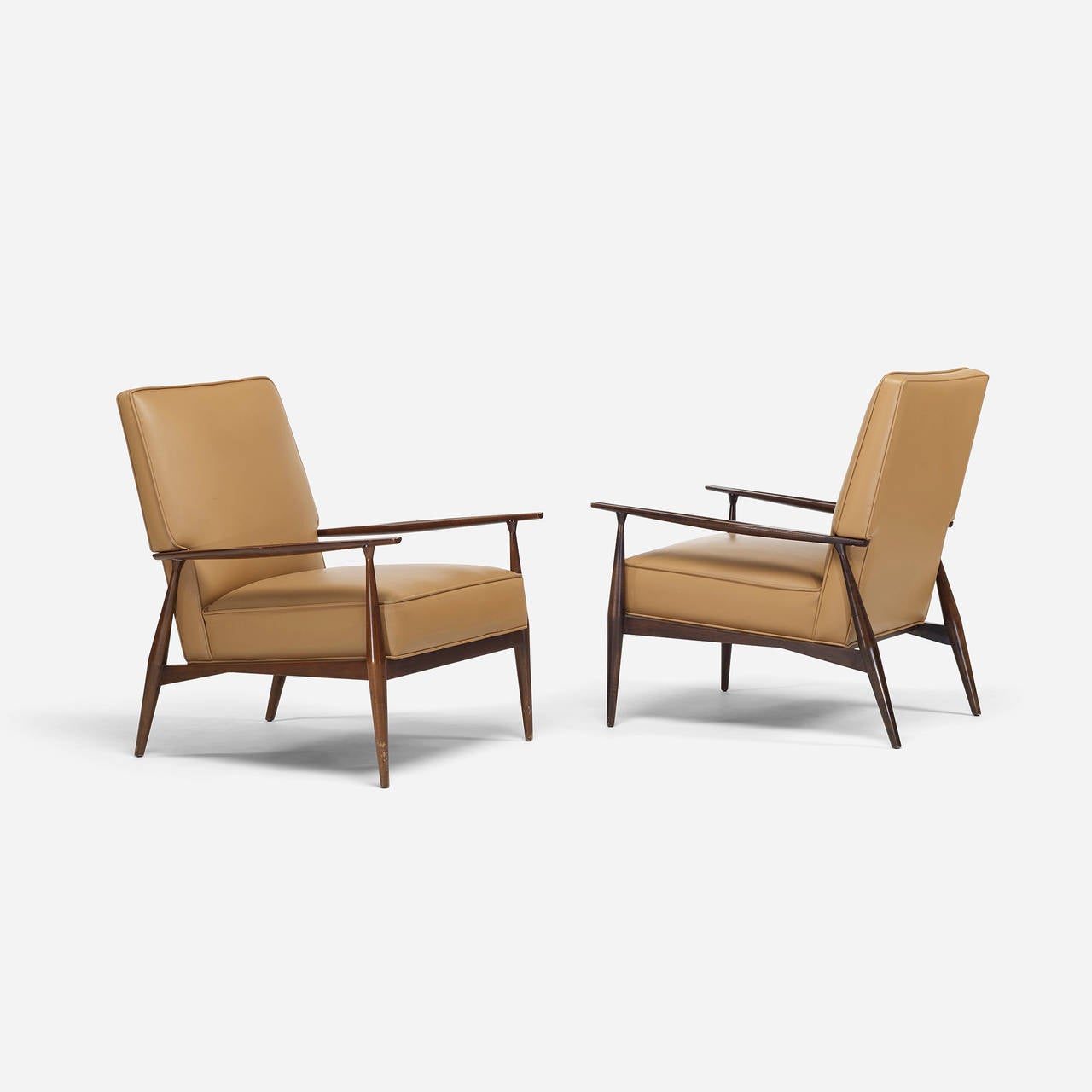 American Pair of Lounge Chairs by Paul McCobb for Directional