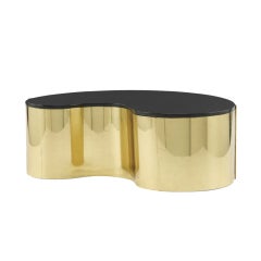 Vintage coffee table by Karl Springer, attribution