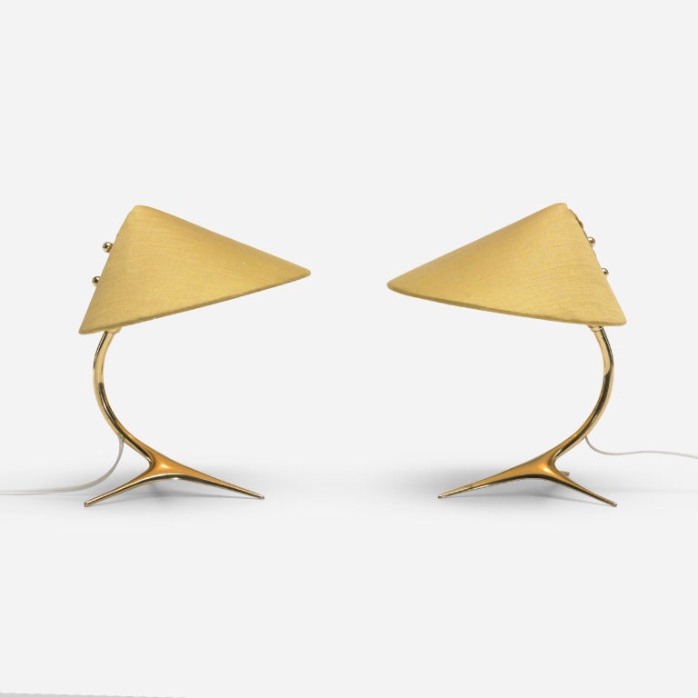 table lamps, pair by J.T. Kalmar