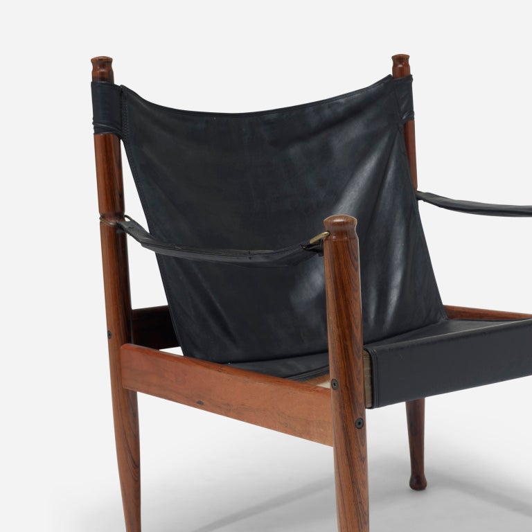 Safari chairs, pair by Erik Wørts 1