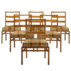 T.H. Robsjohn-Gibbings dining chairs model 1685, set of six