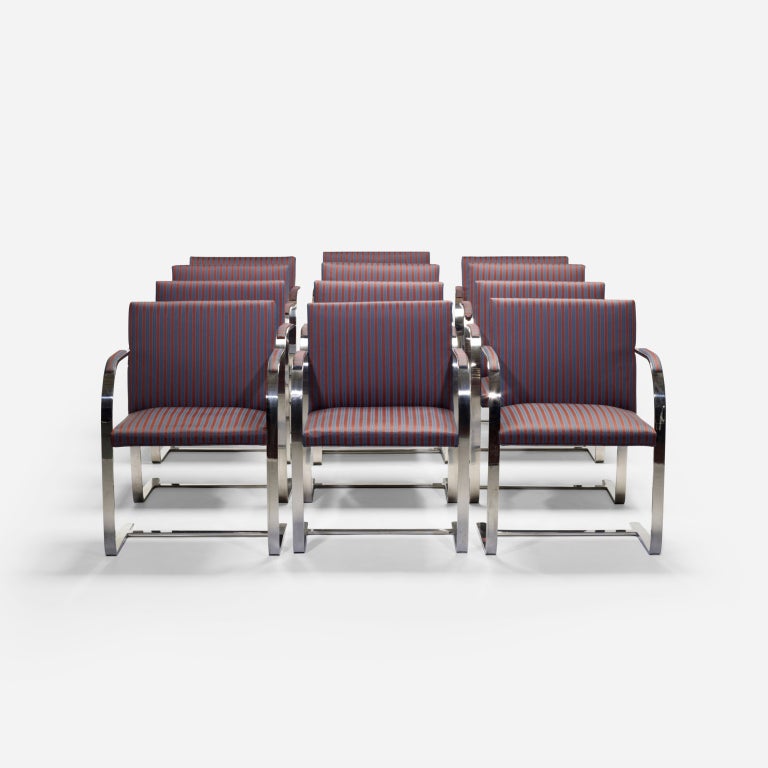 Brno dining chairs, set of twelve by Ludwig Mies van der Rohe