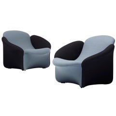 lounge chairs, pair by Pierre Paulin