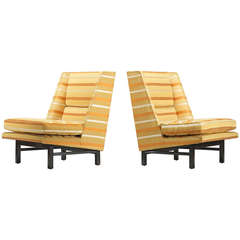 Lounge Chairs, Pair By Edward Wormley For Dunbar Furniture Company