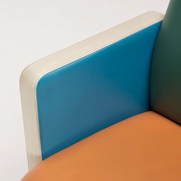 Leather Lounge Chairs, Pair By Tito Agnoli For Poltrona Frau