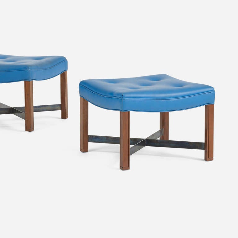 Stools, Pair By Paul Laszlo In Good Condition In Chicago, IL