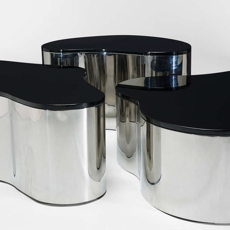 Free Form Tables, Set of Three by Karl Springer for Karl Springer, Ltd.