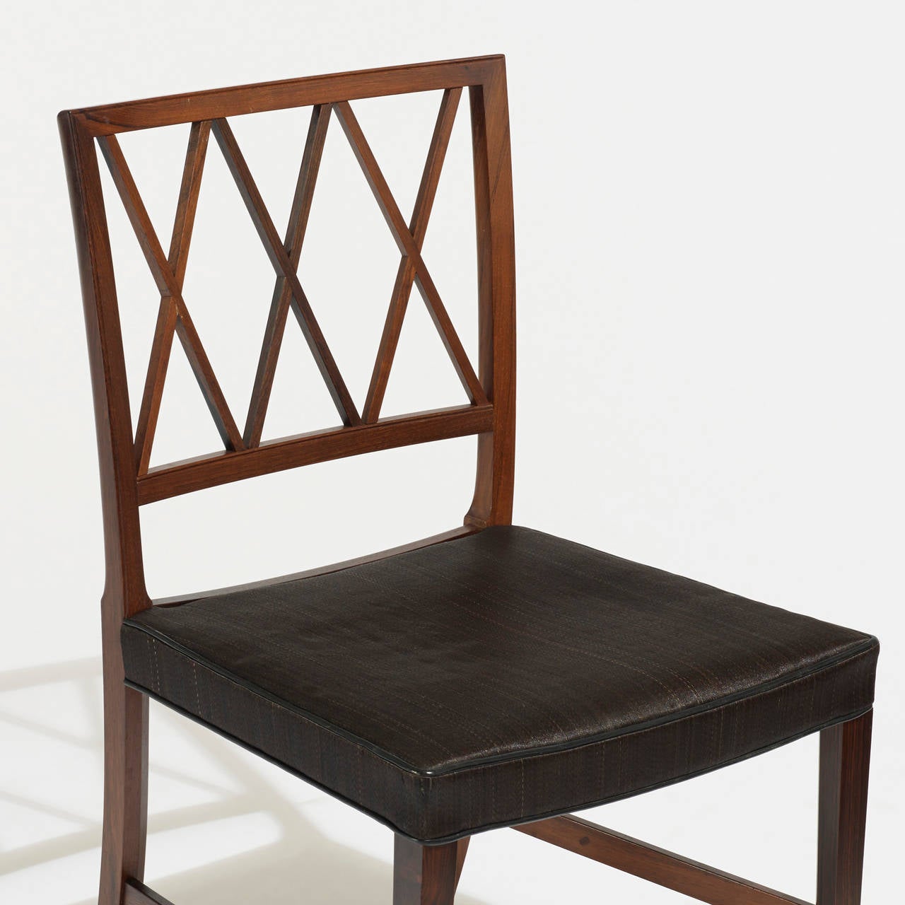 Dining chairs, set of eight by Ole Wanscher for A.J. Iversen Snedkermester