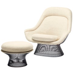 Lounge Chair And Ottoman By Warren Platner