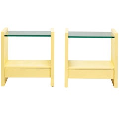Pair Of Nightstands Attributed To Karl Springer