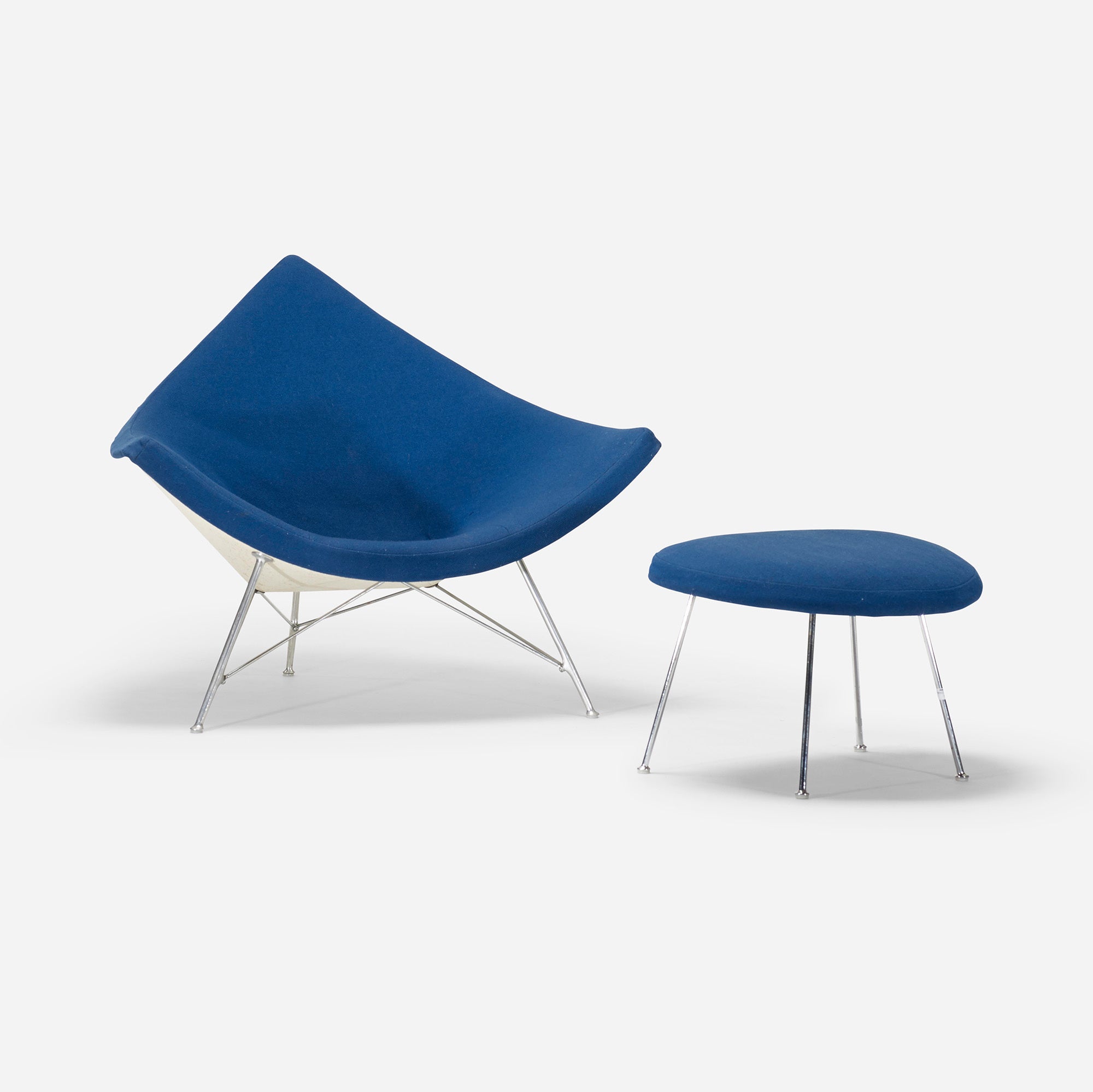 Coconut Chair and Ottoman by George Nelson & Associates