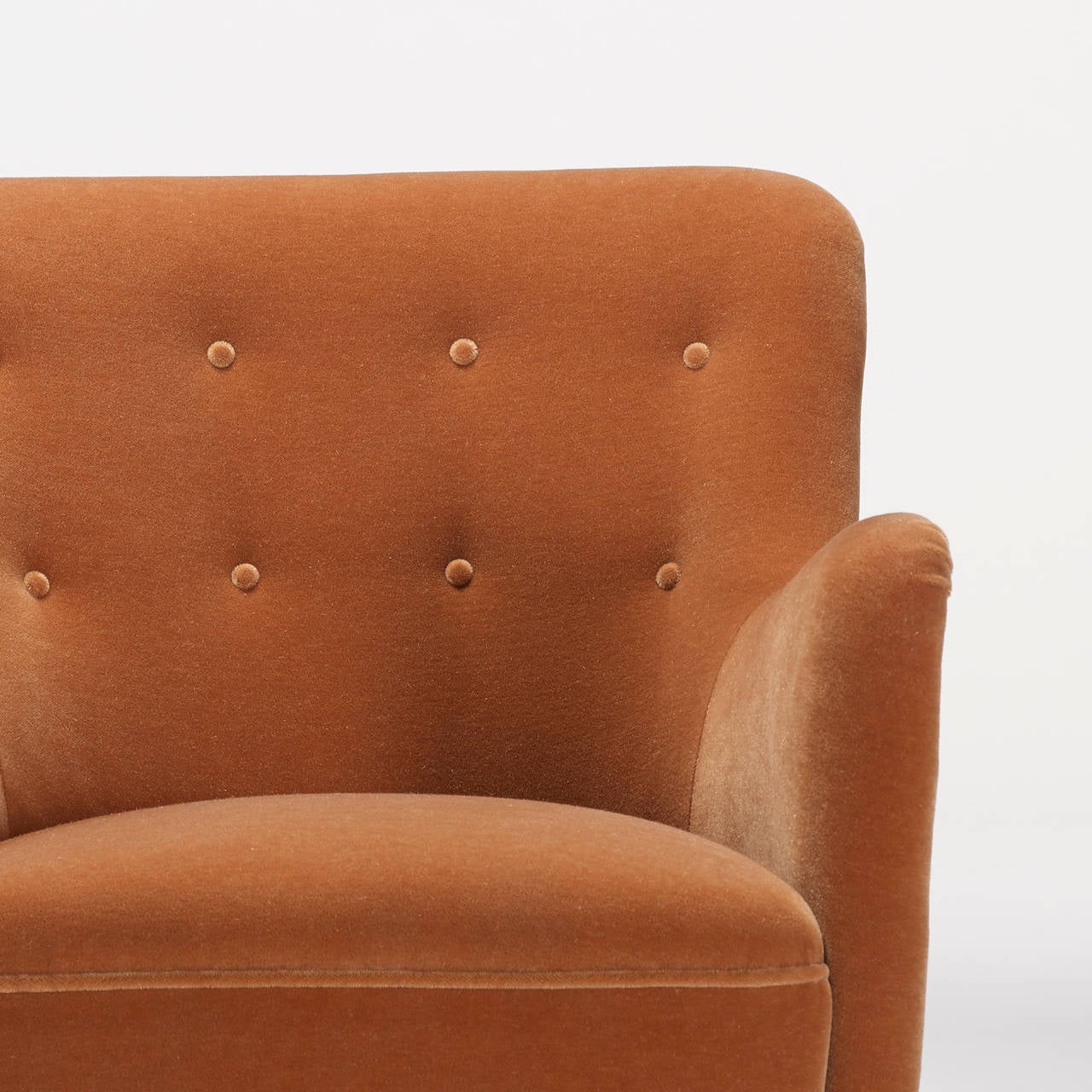 Scandinavian Modern Lounge Chairs Pair by Birte Iversen for A.J. Iversen