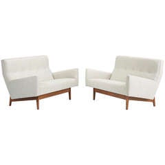 settees, pair by Jens Risom for Jens Risom Design, Inc.
