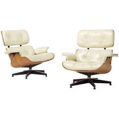 special-order 670 lounge chairs, pair by Charles and Ray Eames for Herman Miller