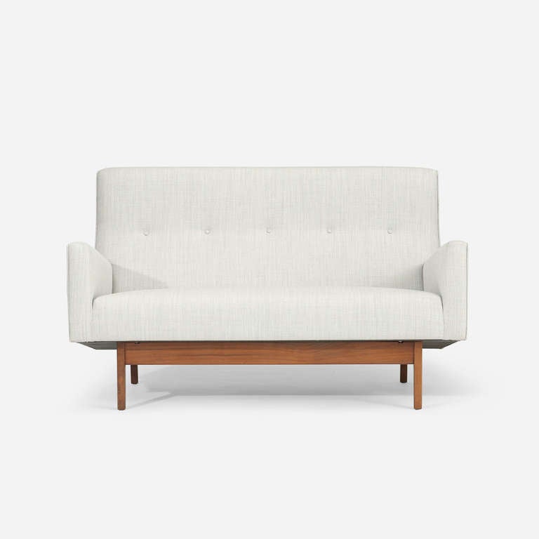 Upholstery settees, pair by Jens Risom for Jens Risom Design, Inc.