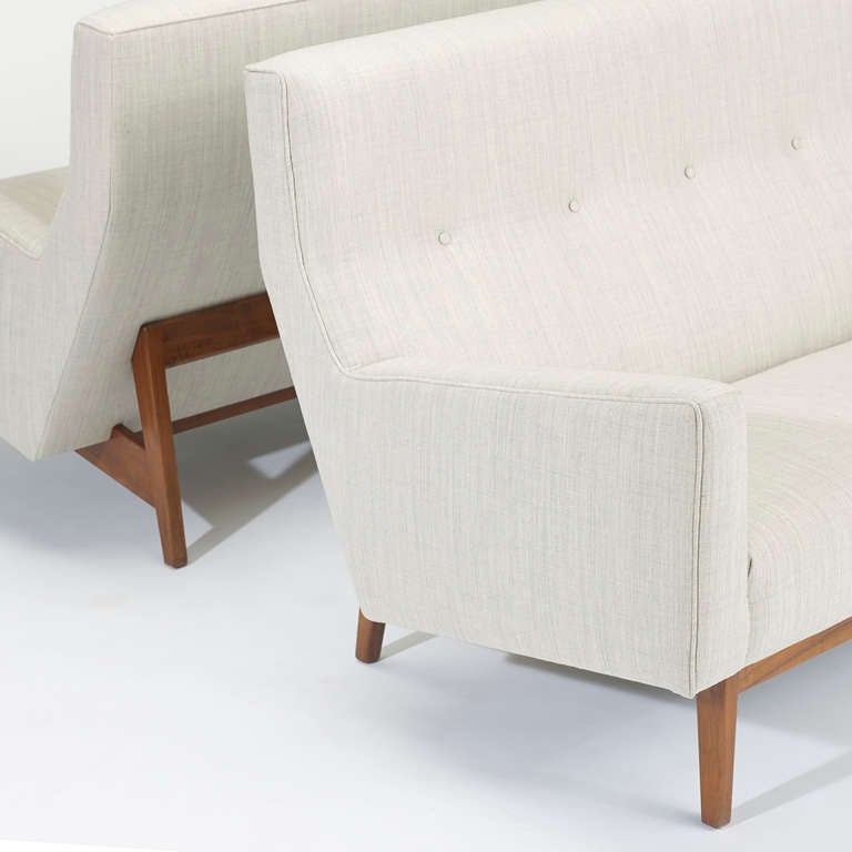 settees, pair by Jens Risom for Jens Risom Design, Inc. 1