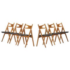 Dining Chairs Model CH29, Set of Six by Hans Wegner for Carl Hansen & Son