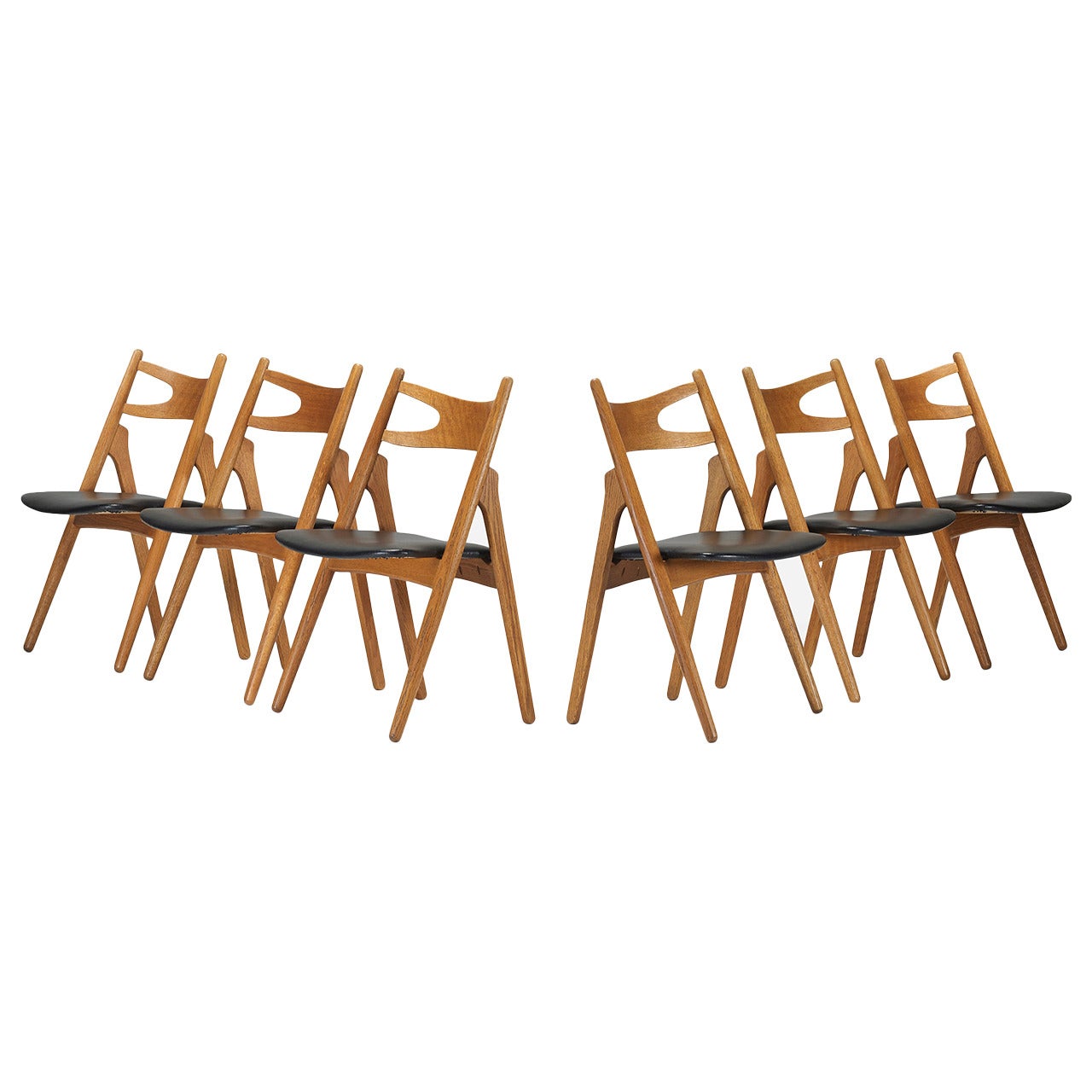 Dining Chairs Model CH29, Set of Six by Hans Wegner for Carl Hansen & Son