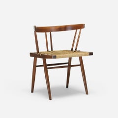 Grass-seated chair by George Nakashima