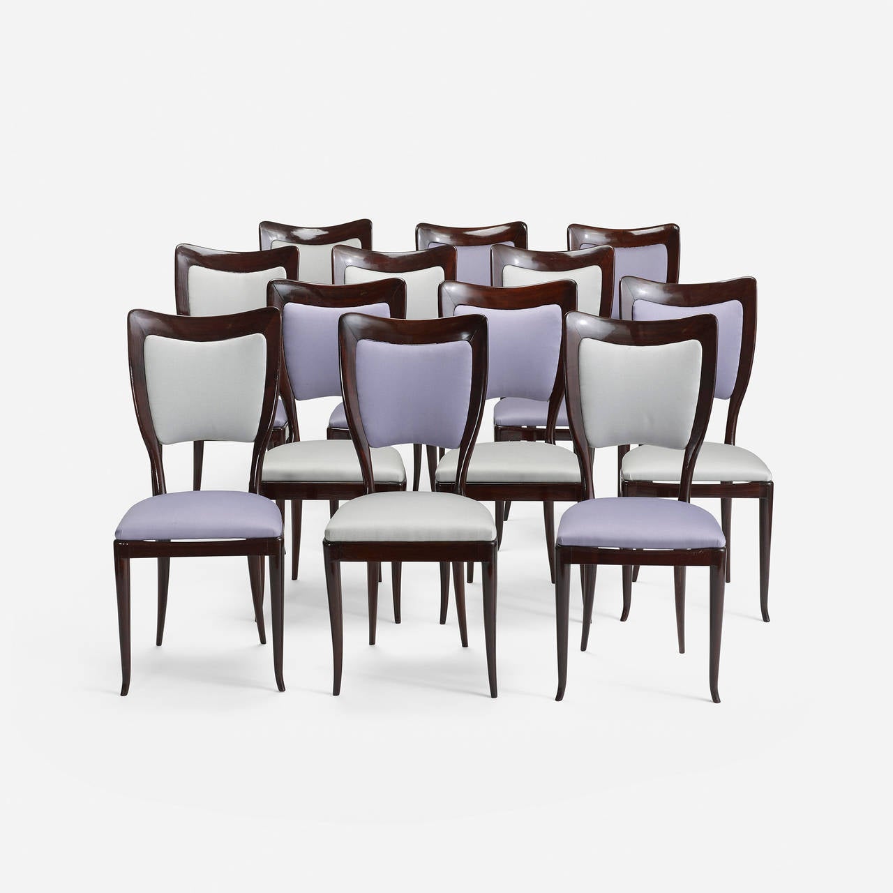 Italian Dining Chairs, Set of 12 by Paolo Buffa For Sale