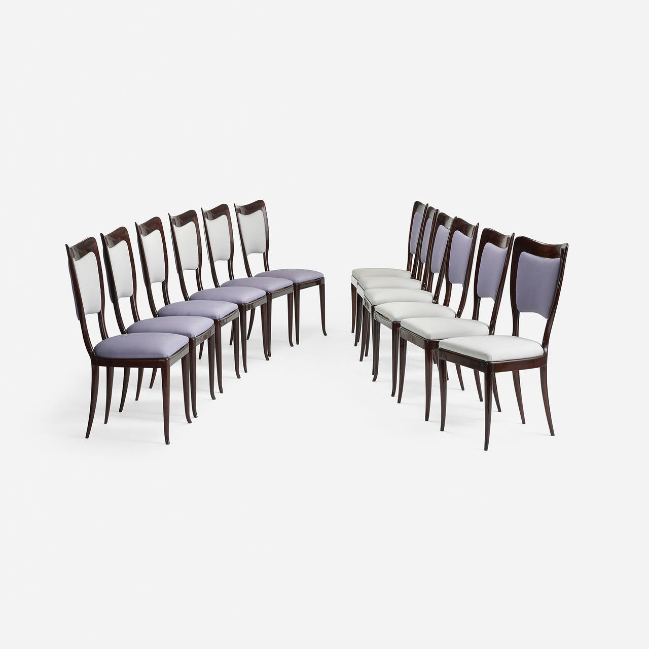 Dining Chairs, Set of 12 by Paolo Buffa In Good Condition For Sale In Chicago, IL