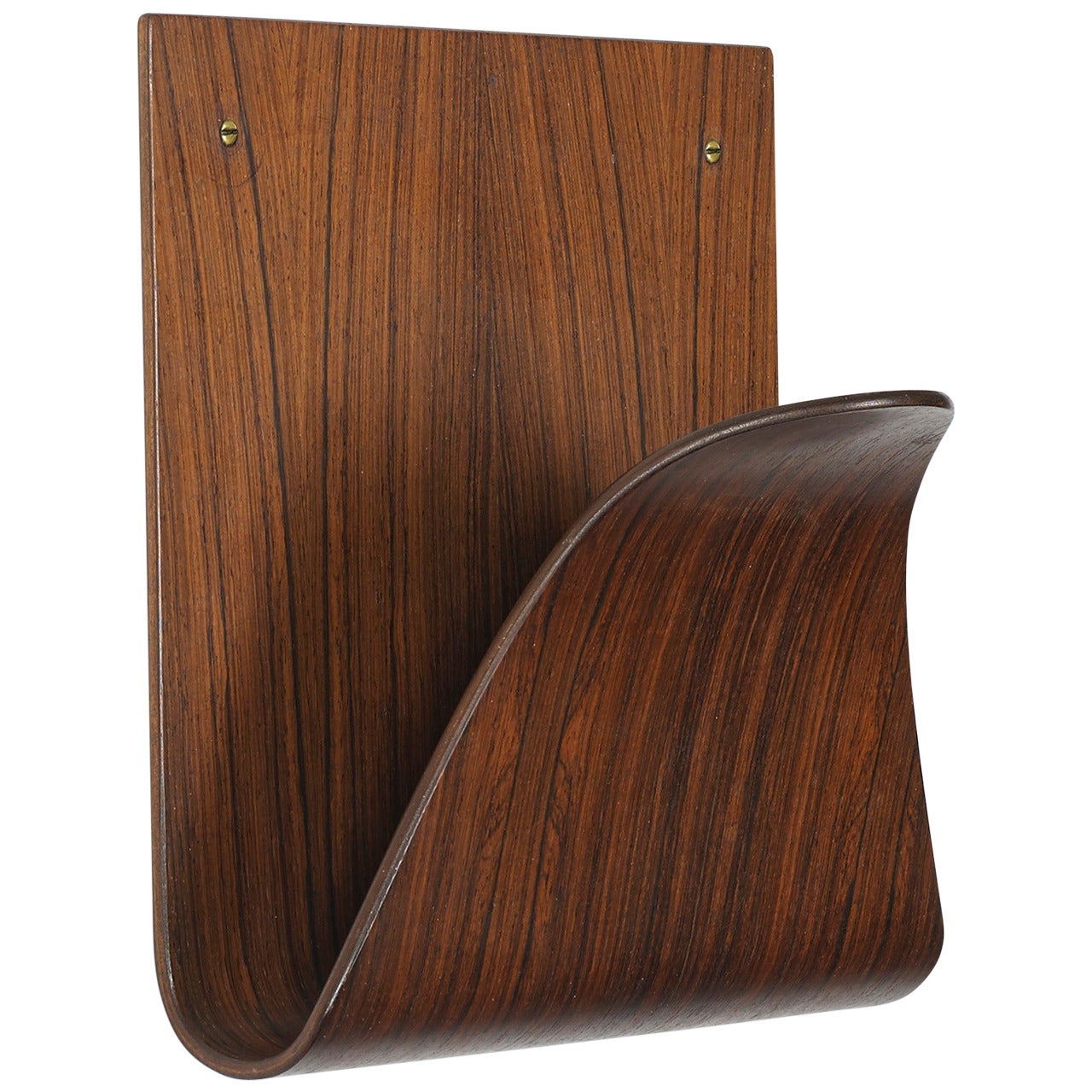 Rosewood Magazine Holder by Danish Cabinetmaker For Sale