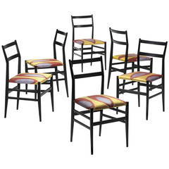 Leggera Chairs, Set of Six by Gio Ponti for Cassina