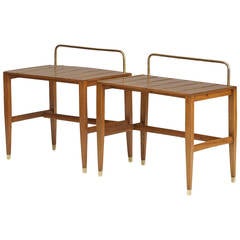 Pair of Stands from the Royal Hotel, Naples by Gio Ponti for Giordano Chiesa
