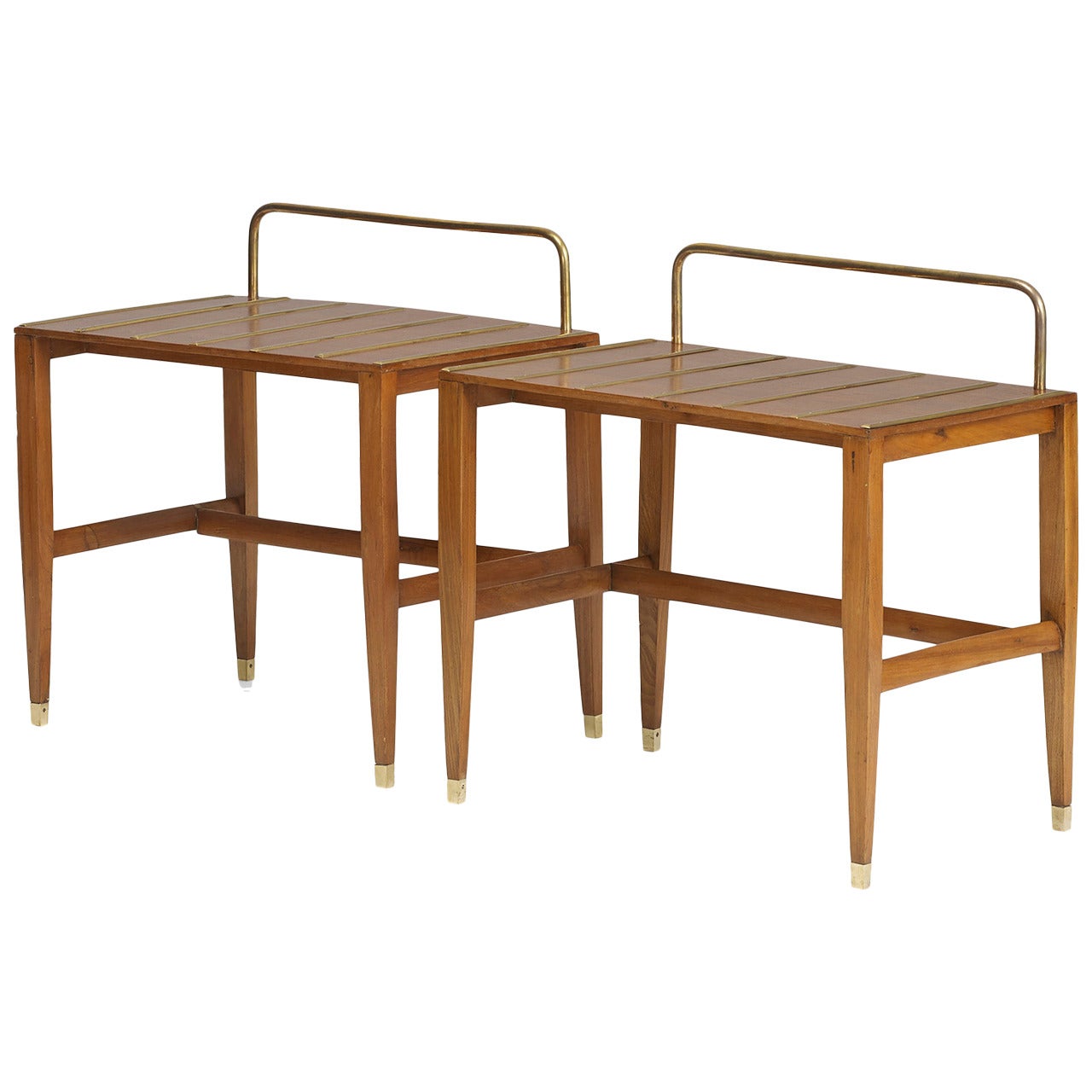 Pair of Stands from the Royal Hotel, Naples by Gio Ponti for Giordano Chiesa For Sale