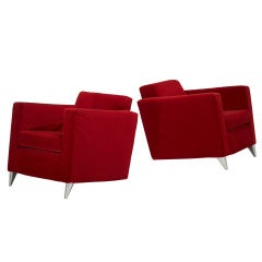 Pair of Len Niggelman lounge chairs by Philippe Starck