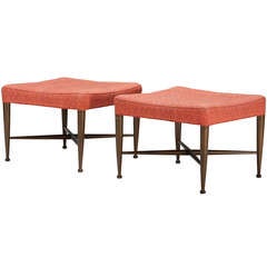 Pair of Stools, Model 5002, by Edward Wormley