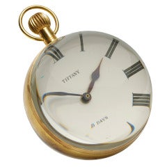 Antique Oversized 8 Day Travel Clock By Tiffany & Co.