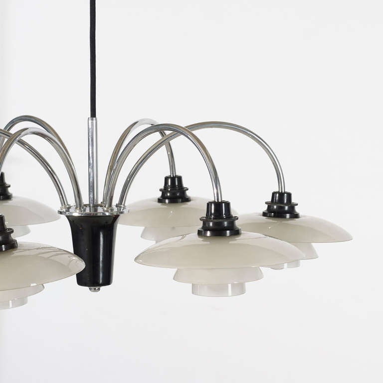 Cascade Chandelier by Poul Henningsen for Louis Poulsen In Good Condition In Chicago, IL
